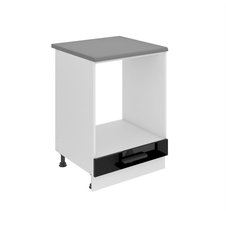 Belini Mobile basso da cucina per incasso del forno Premium Versione completa 60 cm nero lucido con piano di lavoro Produttore INF SDP60/0/WT/B/B/B1/PP







