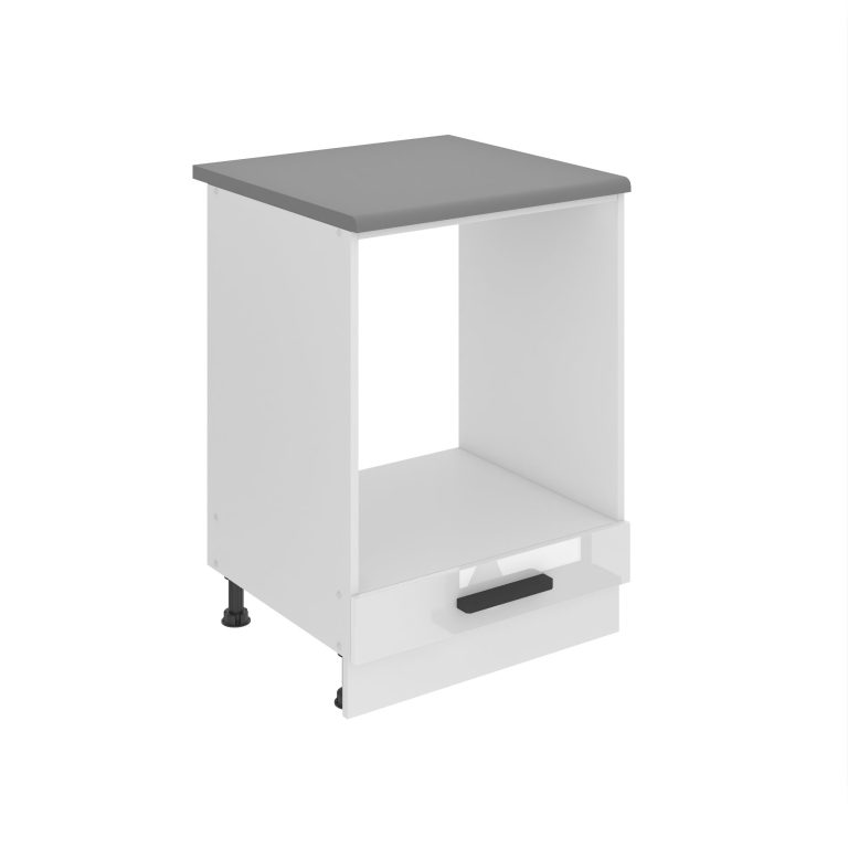 Belini Mobile basso da cucina per incasso del forno Premium Versione completa 60 cm bianco lucido con piano di lavoro Produttore INF SDP60/0/WT/W/B/B1/PP