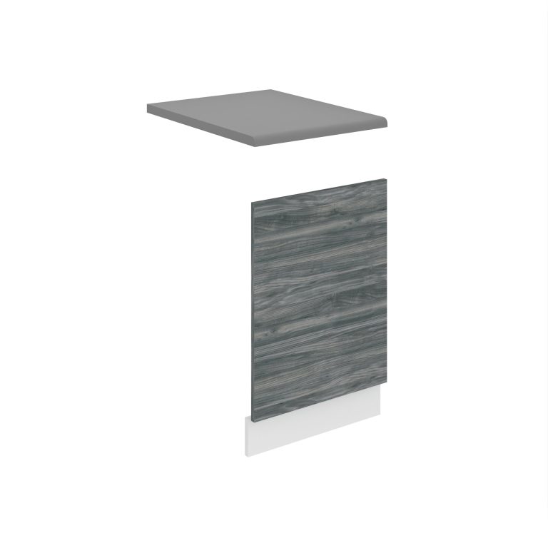 Belini pannello frontale parzialmente integrato per lavastoviglie Premium Versione completa 45 cm grigio antracite legno glamour con piano di lavoro Produttore TOR PO45/0/WT/GW/B/B1/PP






