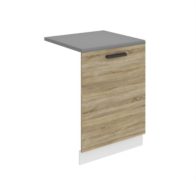Belini pannello frontale inferiore bianco opaco Premium Versione completa 60 cm rovere Sonoma con piano di lavoro Produttore TOR PZ60/0/WT/DS/B/B1/PP






