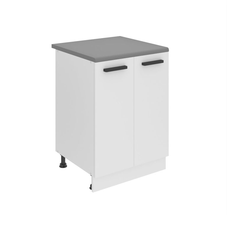 Belini Mobile basso da cucina Premium Versione completa 60 cm bianco opaco con piano di lavoro Produttore TOR SD2-60/0/WT/WT/B/B1/PP







