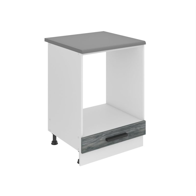 Belini Mobile basso da cucina per incasso del forno Premium Versione completa 60 cm grigio antracite glamour wood con piano di lavoro Produttore TOR SDP60/0/WT/GW/B/B1/PP







