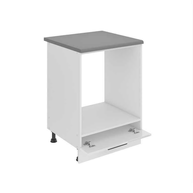 Belini Mobile basso da cucina per incasso del forno Premium Versione completa 60 cm bianco lucido con piano di lavoro Produttore INF SDP60/0/WT/W/B/B1/PP