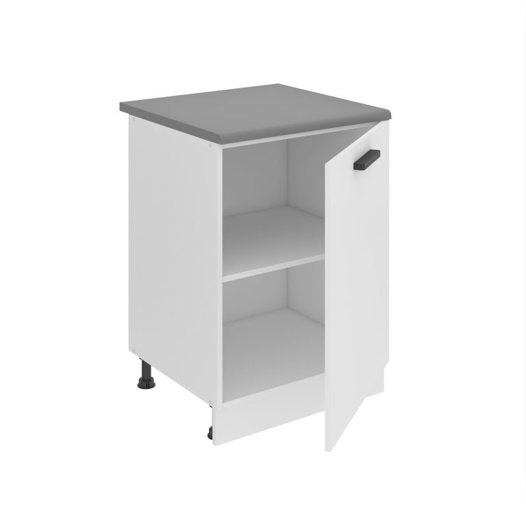 Belini Mobile basso da cucina Premium Versione completa 60 cm bianco opaco con piano di lavoro Produttore TOR SD60/0/WT/WT/B/B1/PP






