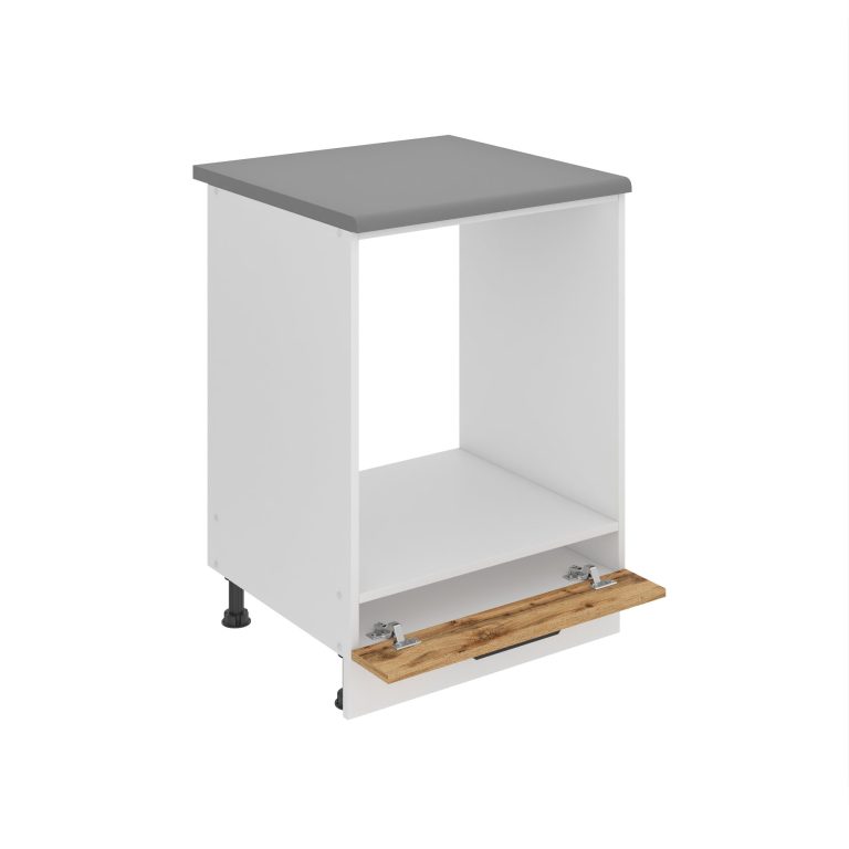 Belini Mobile basso da cucina per incasso del forno Premium Versione completa 60 cm quercia Wotan con piano di lavoro Produttore TOR SDP60/0/WT/DW/B/B1/PP














