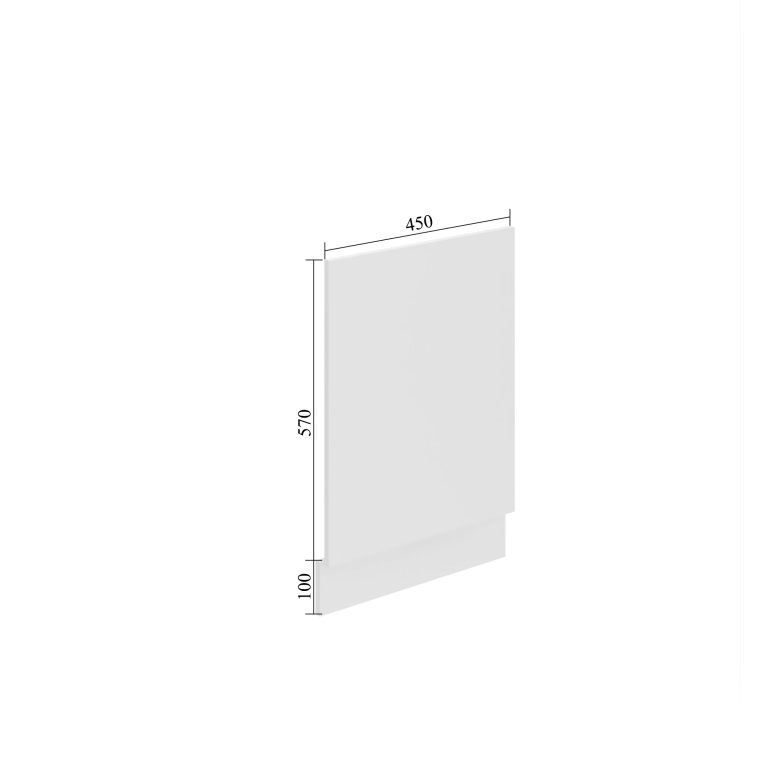 Belini pannello frontale parzialmente integrato per lavastoviglie Premium Versione completa 45 cm grigio opaco con piano di lavoro Produttore TOR PO45/0/WT/SR/B/B1/PP






