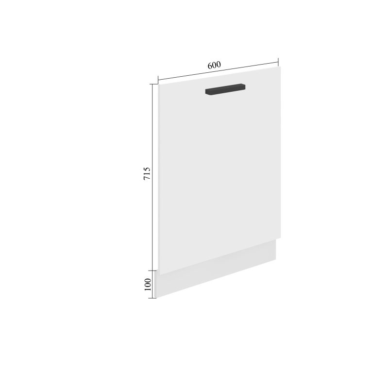Belini pannello frontale inferiore bianco opaco Premium Versione completa 60 cm ebano reale con piano di lavoro Produttore TOR PZ60/0/WT/HK/B/B1/PP






