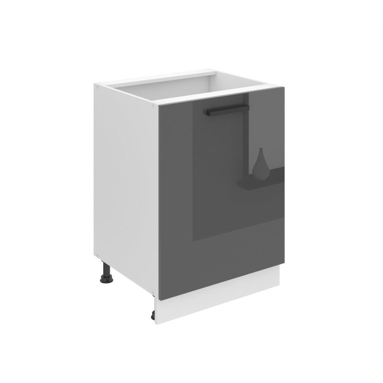 Belini Mobile base Premium Full Version 60 cm in grigio lucido senza piano di lavoro Produttore INF SD60/0/WT/S/0/B1/PP






