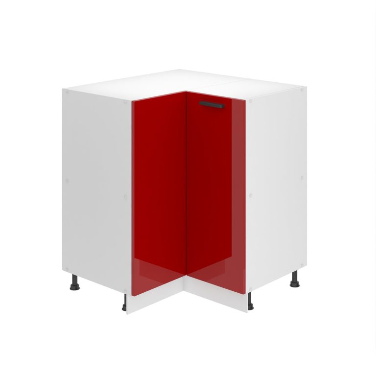 Belini Mobile angolare Premium Versione completa 90 cm Rosso lucido senza piano di lavoro Produttore INF SNP90/0/WT/R/0/B1/PP






