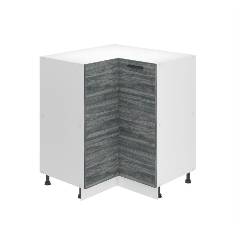 Belini Mobile angolare Premium Versione completa 90 cm Grigio Antracite Glamour Wood senza piano di lavoro Produttore TOR SNP90/0/WT/GW/0/B1/PP






