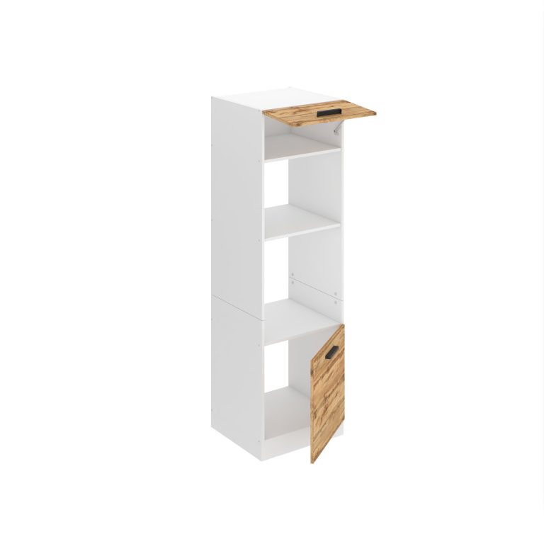 Belini mobile alto da cucina per forno a incasso Premium Versione completa 60 cm rovere Wotan Produttore TOR SSP60/0/WT/DW/0/B1/PP