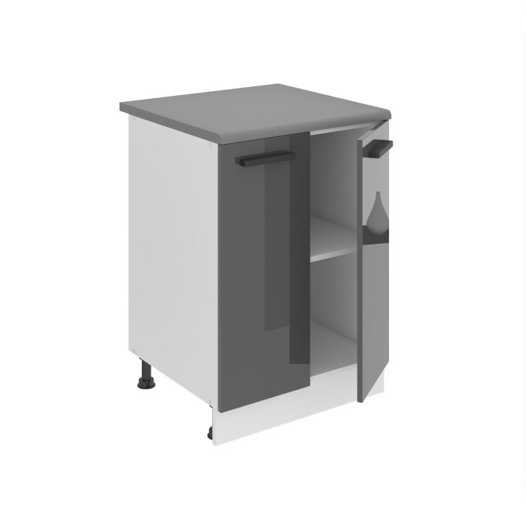 Belini Base Premium 60 cm grigio lucido senza piano di lavoro Produttore INF SD2-60/0/WT/S/0/B1/PP