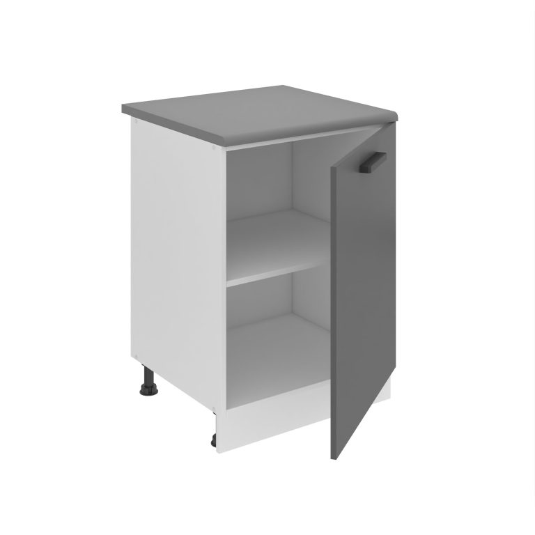 Belini Mobile base Premium Full Version 60 cm in grigio opaco senza piano di lavoro Produttore TOR SD60/0/WT/SR/0/B1/PP






