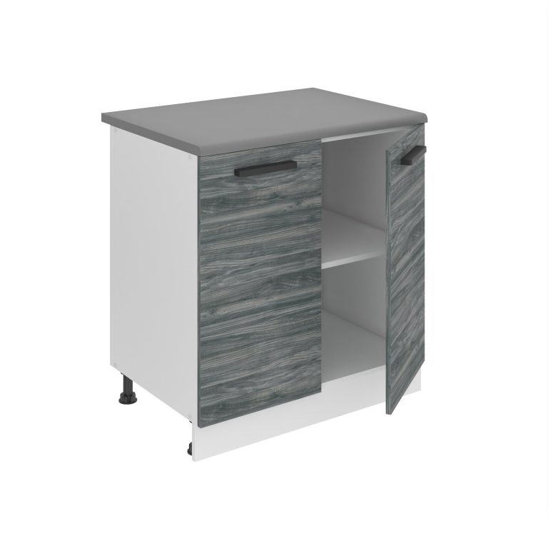 Belini Mobile basso da cucina Premium Versione completa 80 cm Antracite Grigio Glamour Wood senza piano di lavoro Produttore TOR SD80/0/WT/GW/0/B1/PP






