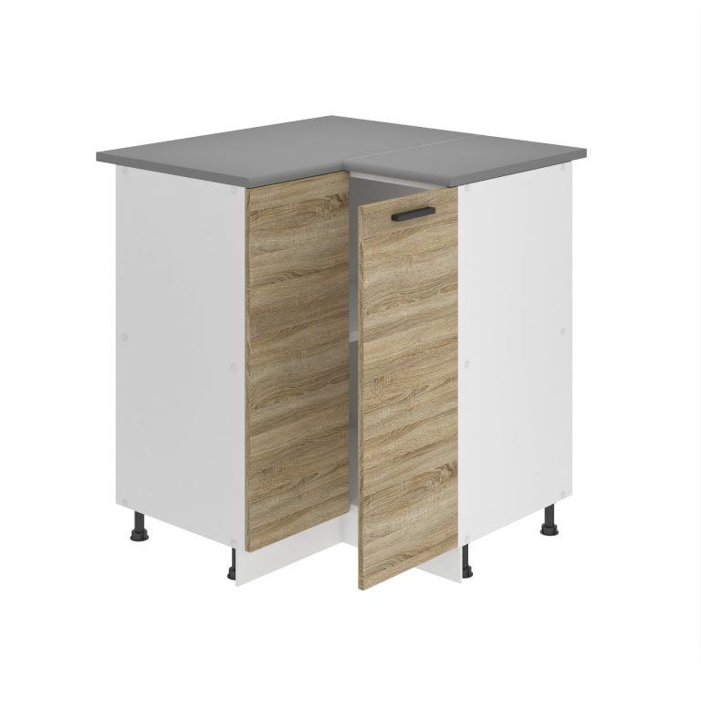 Mobile angolare da cucina 90 cm TOR SNP90/0/WT/DS/0/B1/PP