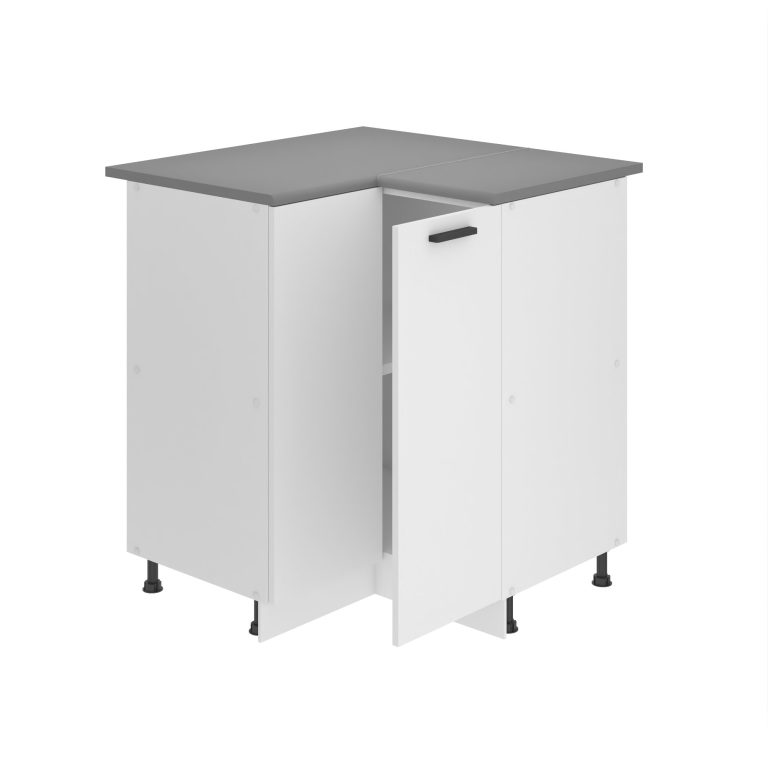 Mobile angolare da cucina 90 cm TOR SNP90/0/WT/WT/0/B1/PP