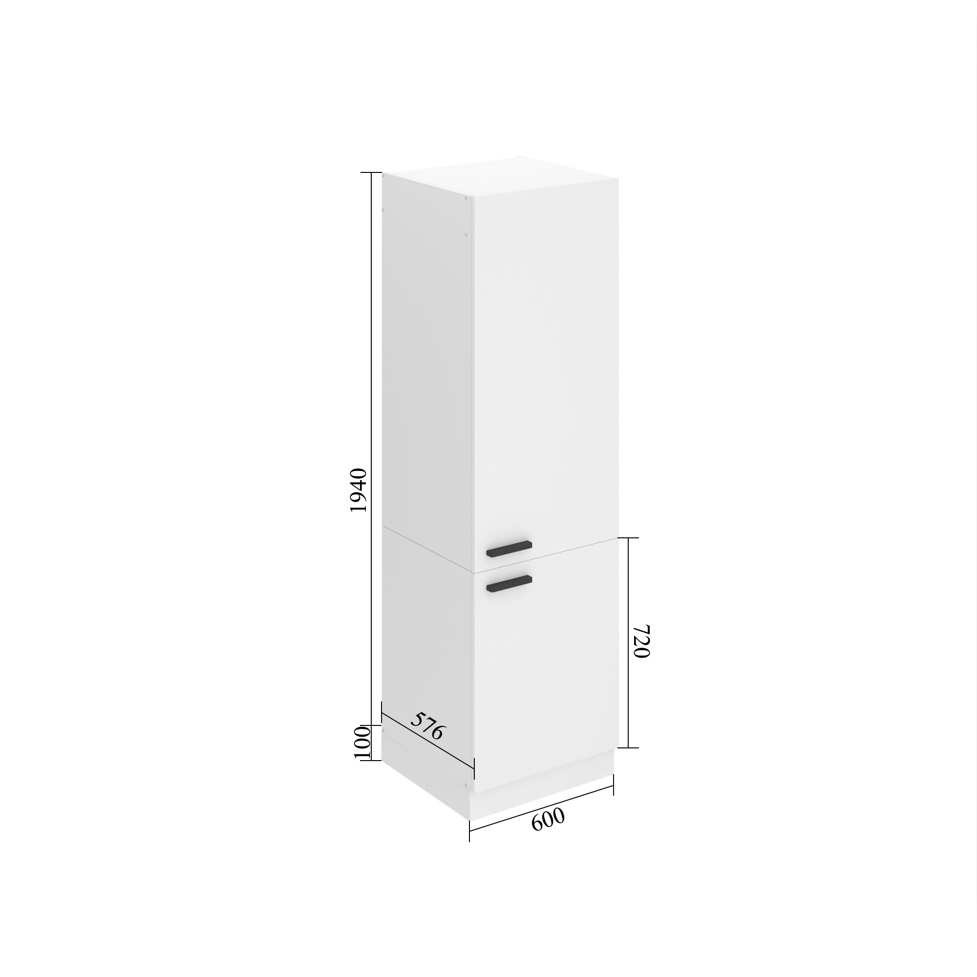 Belini Mobile alto da cucina per incasso del frigorifero Premium Versione completa 60 cm quercia Sonoma Produttore TOR SSL60/0/WT/DS/0/B1/PP







