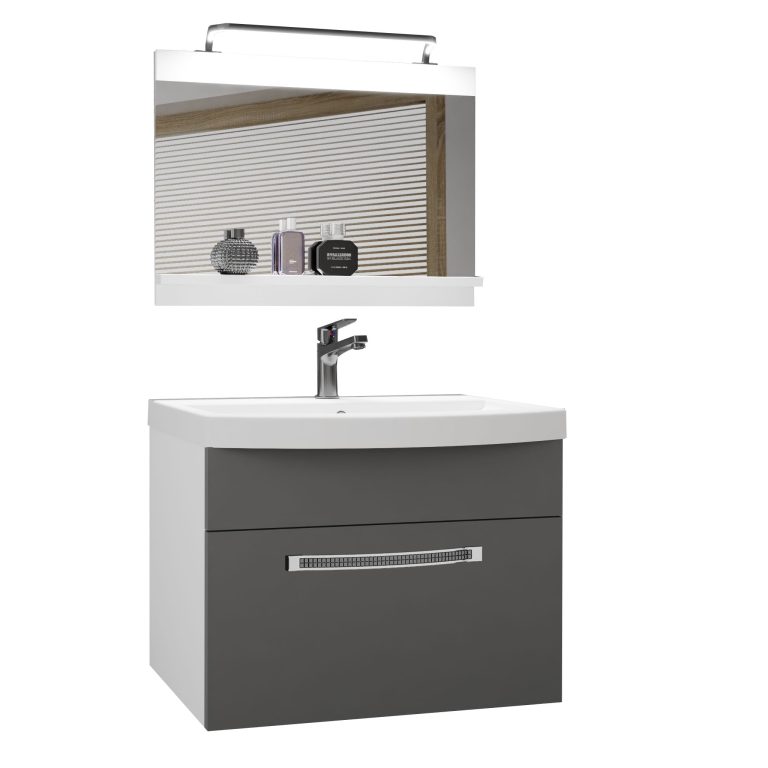 Mobili da bagno Belini Premium Versione completa Glamour 3 Produttore GLA M 1/0/W/SR/0/MB/PP