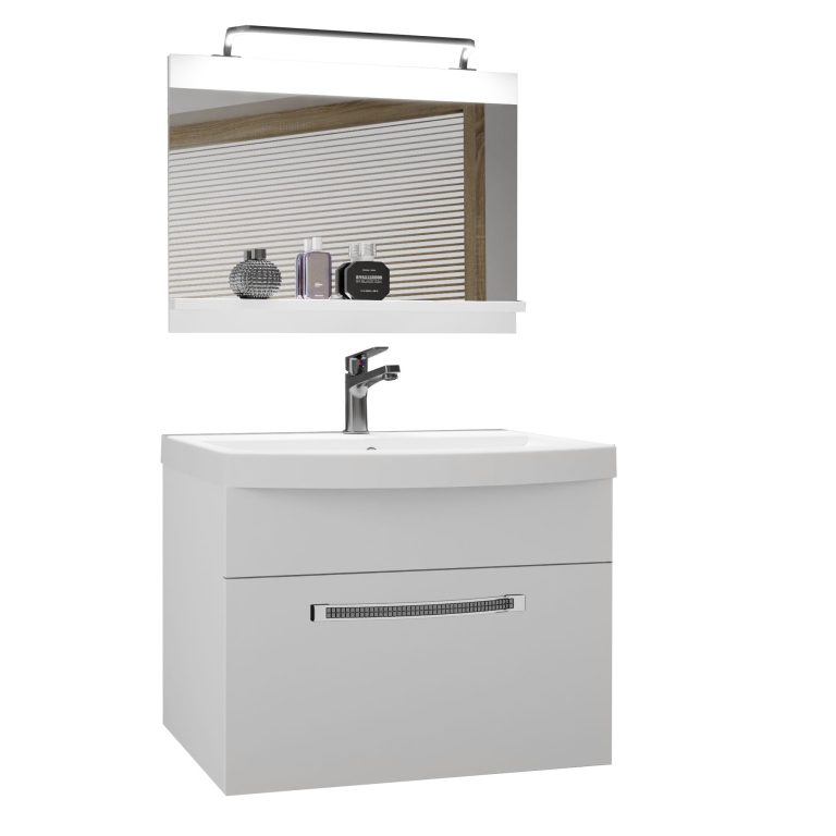 Mobili da bagno Belini Premium Versione completa Glamour 1 Produttore GLA M 1/0/W/W/0/MB/PP