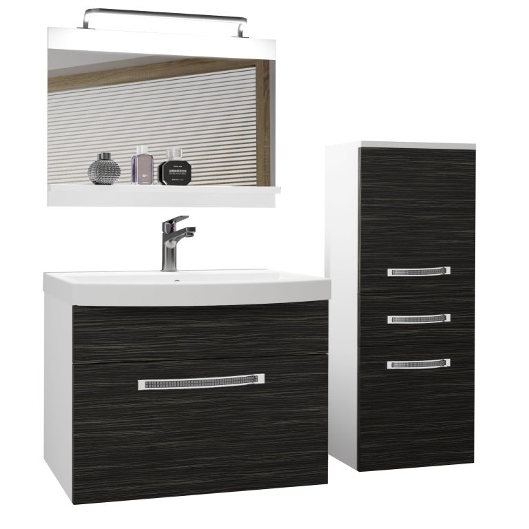 Mobili da bagno Belini Premium Versione completa Glamour 21 GLA M 2/0/W/HK/0/MB/PP