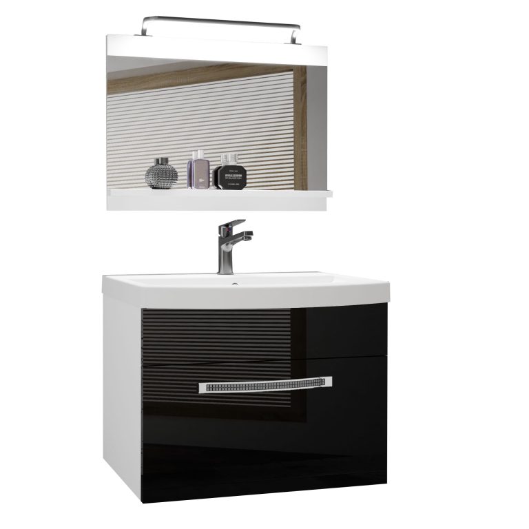 Mobili da bagno Belini Premium Versione completa Glamour 6 GLA P 1/0/W/B/0/MB/PP