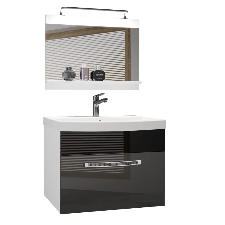 Mobili da bagno Belini Premium Versione completa Glamour 12 GLA P 1/0/W/SB/0/MB/PP