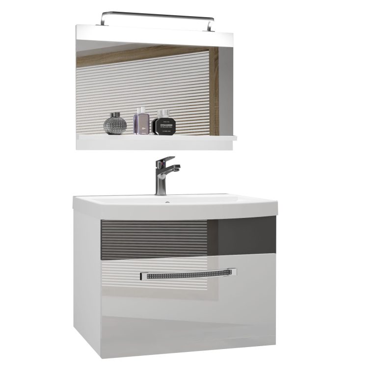 Mobili da bagno Belini Premium Versione completa Glamour 9 GLA P 1/0/W/WS/0/MB/PP