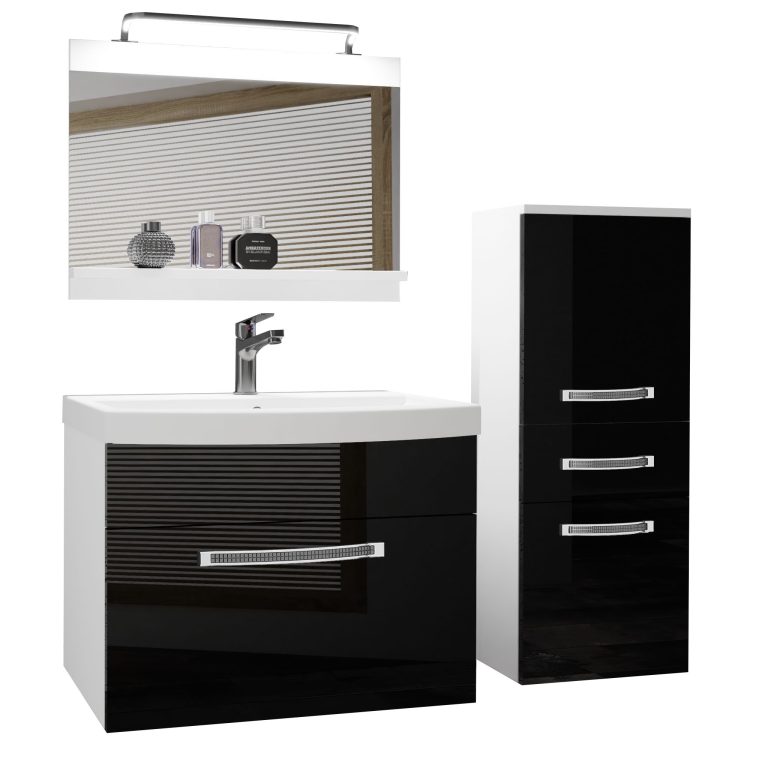 Mobili da bagno Belini Premium Glamour 25 GLA P 2/0/W/B/0/MB/PP
