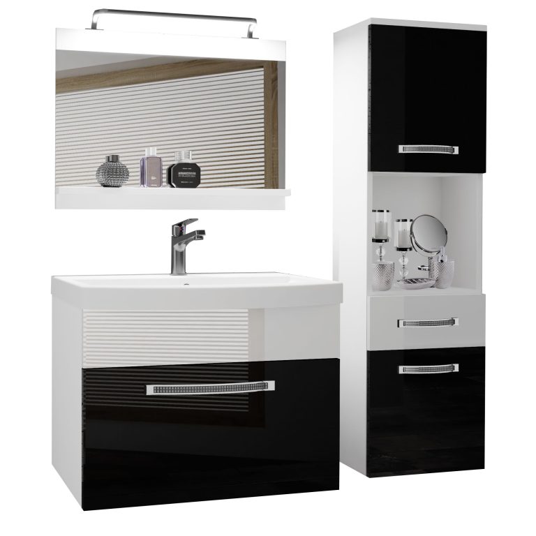 Mobili da bagno Belini Premium Glamour 48 GLA P 3/0/W/BW/0/MB/PP