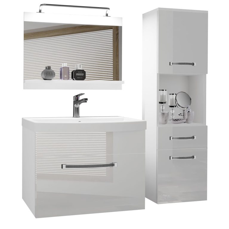 Mobili da bagno Belini Premium Glamour 43 GLA P 3/0/W/W/0/MB/PP