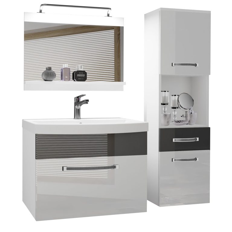 Mobili da bagno Belini Premium Glamour 47 GLA P 3/0/W/WS/0/MB/PP