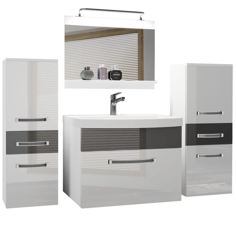 Mobili da bagno Belini Premium Glamour 66GLA P 4/0/W/WS/0/MB/PP