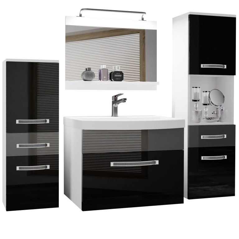 Mobili da bagno Belini Premium Glamour 87 GLA P 5/0/W/BS/0/MB/PP