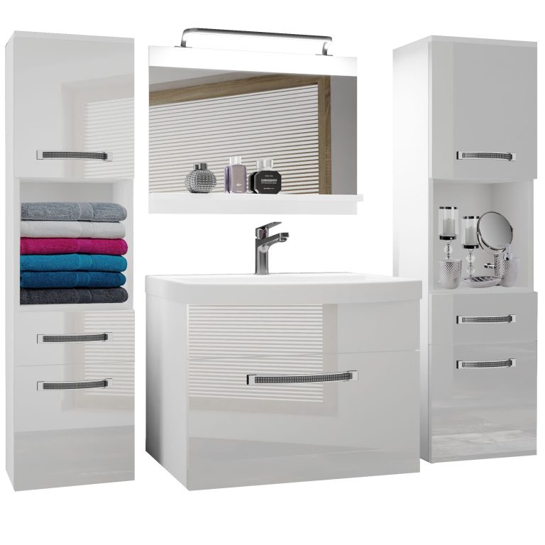 Mobili da bagno Belini Premium Glamour 100 GLA P 6/0/W/W/0/MB/PP