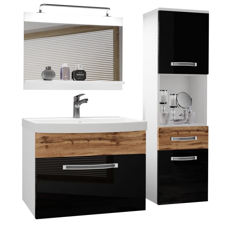 Mobili da bagno Belini Premium  Glamour 57 GLA PM 3/0/W/BDW/0/MB/PP