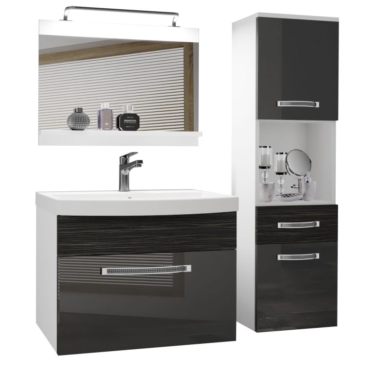 Mobili da bagno Belini Premium Glamour 52 GLA PM 3/0/W/SHK/0/MB/PP
