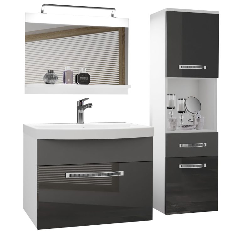 Mobili da bagno Belini Premium Glamour 53 GLA PM 3/0/W/SSR/0/MB/PP