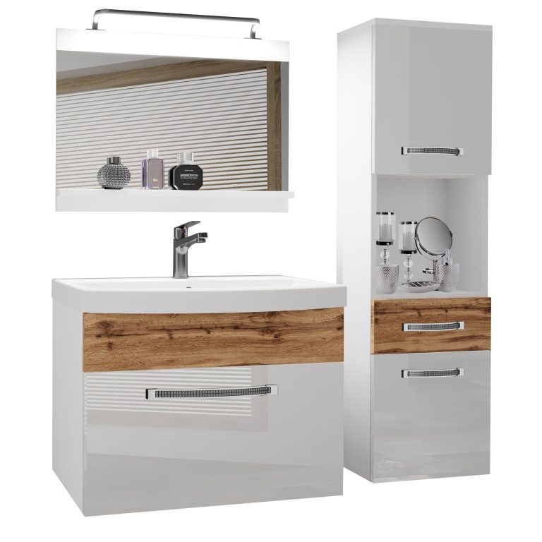 Mobili da bagno Belini Premium Glamour 55 GLA PM 3/0/W/WDW/0/MB/PP