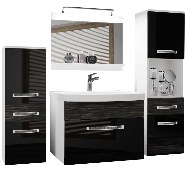 Mobili da bagno Belini Premium Glamour 94 GLA PM 5/0/W/BHK/0/MB/PP