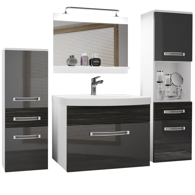 Mobili da bagno Belini Premium Glamour 90 GLA PM 5/0/W/SHK/0/MB/PP