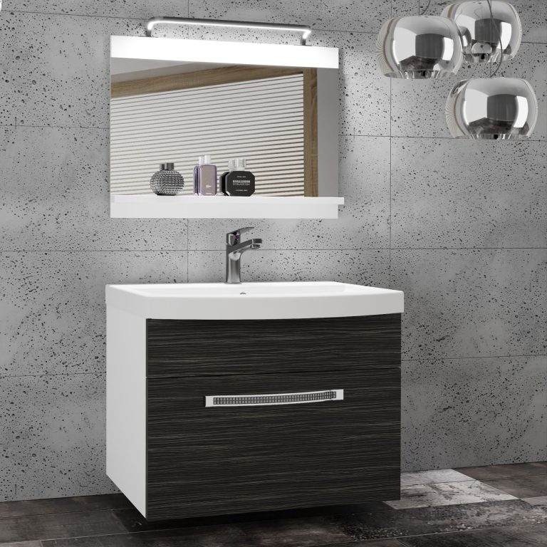 Mobili da bagno Belini Premium Versione completa Glamour 2 Produttore GLA M 1/0/W/HK/0/MB/PP