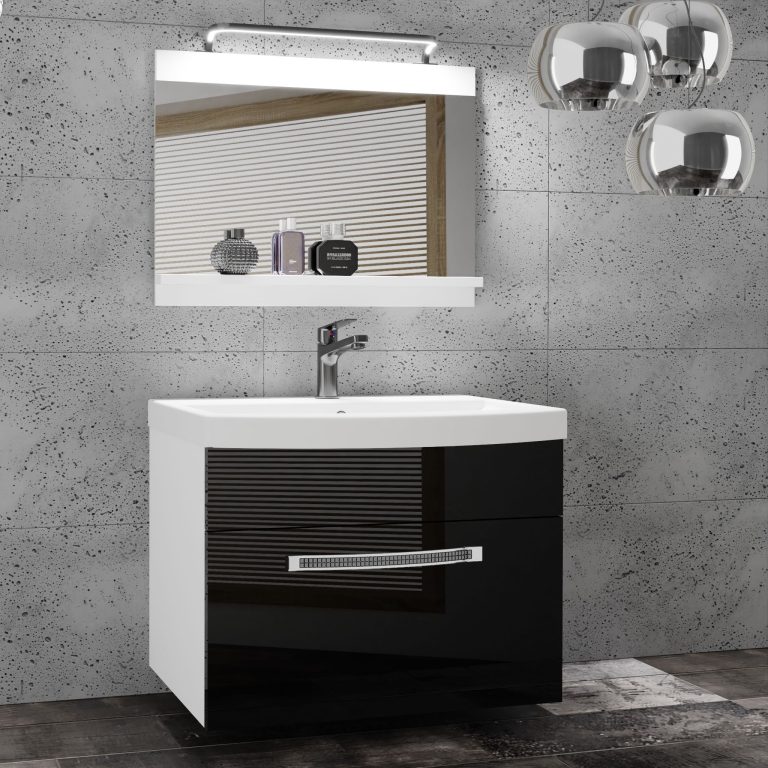 Mobili da bagno Belini Premium Versione completa Glamour 6 GLA P 1/0/W/B/0/MB/PP