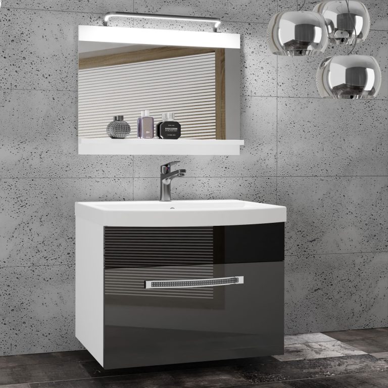 Mobili da bagno Belini Premium Versione completa Glamour 12 GLA P 1/0/W/SB/0/MB/PP