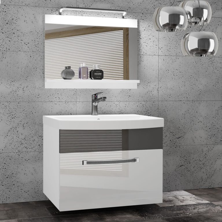 Mobili da bagno Belini Premium Versione completa Glamour 9 GLA P 1/0/W/WS/0/MB/PP