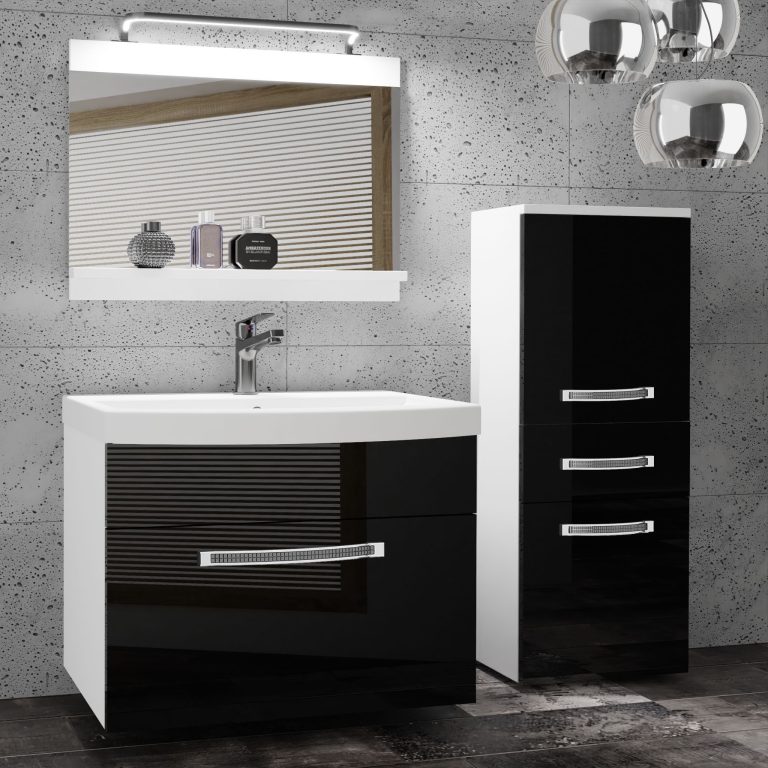 Mobili da bagno Belini Premium Glamour 25 GLA P 2/0/W/B/0/MB/PP
