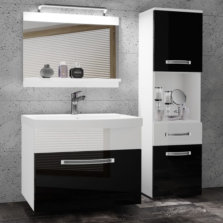 Mobili da bagno Belini Premium Glamour 48 GLA P 3/0/W/BW/0/MB/PP