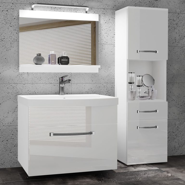 Mobili da bagno Belini Premium Glamour 43 GLA P 3/0/W/W/0/MB/PP