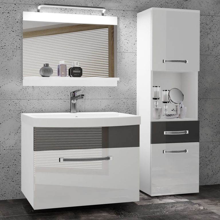 Mobili da bagno Belini Premium Glamour 47 GLA P 3/0/W/WS/0/MB/PP