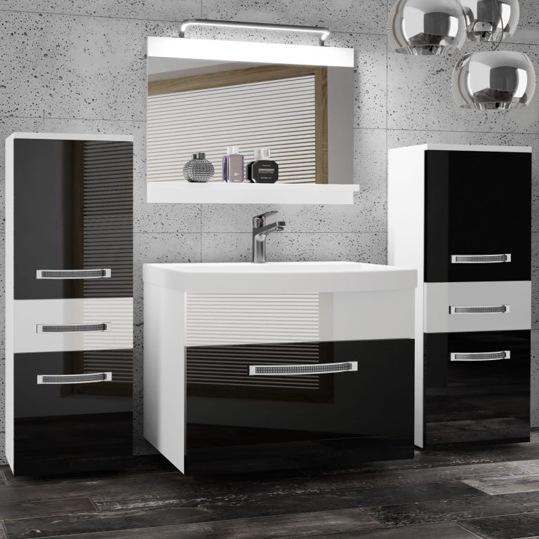 Mobili da bagno Belini Premium Glamour 67 GLA P 4/0/W/BW/0/MB/PP