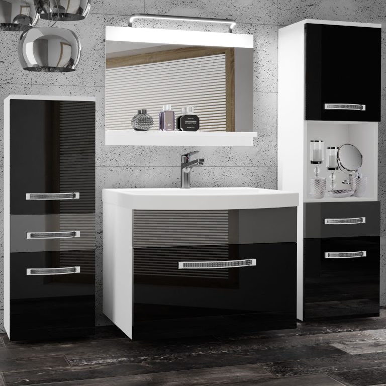 Mobili da bagno Belini Premium Glamour 87 GLA P 5/0/W/BS/0/MB/PP